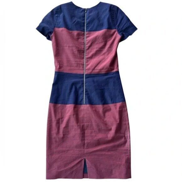 Judith & Charles Linen Blend Color Block Dress - Picture 2 of 9
